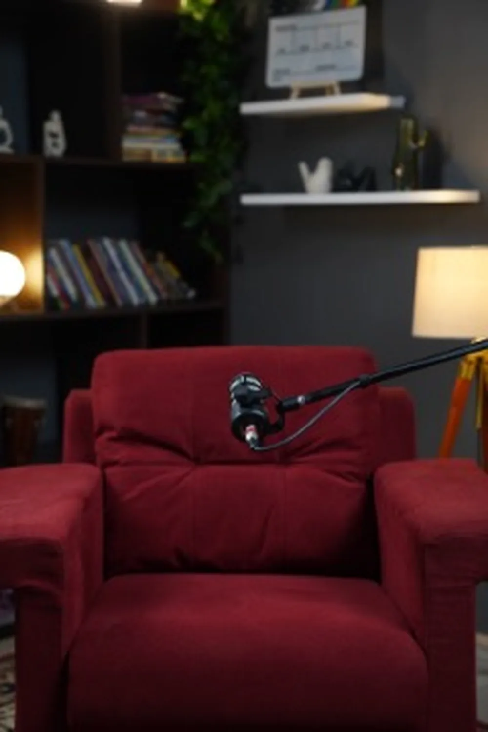 Red set · bookshelf